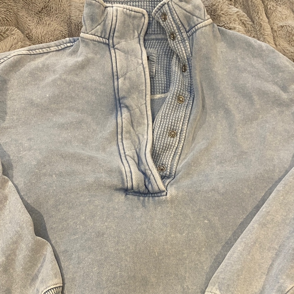 Aerie getaway 1/4 snap sweatshirt